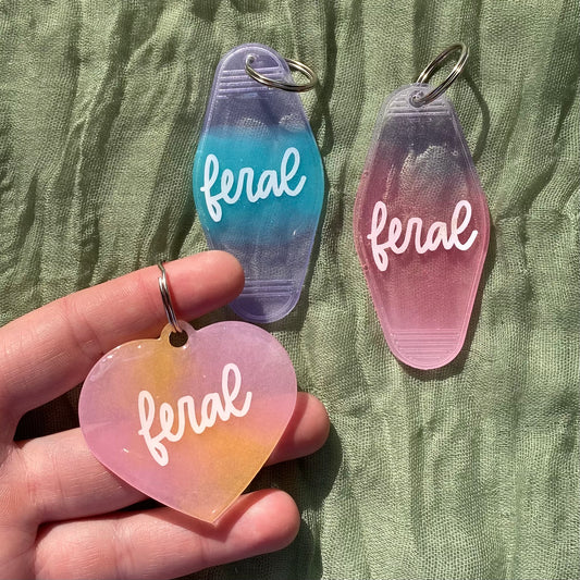 Handmade Resin Keychain | feral