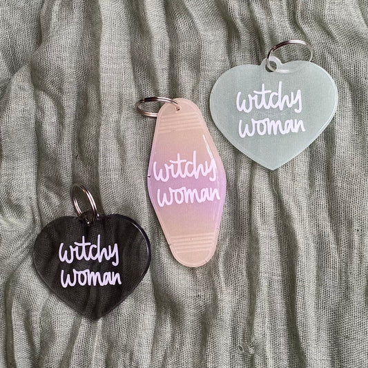 Handmade Resin Keychain | Witchy Woman