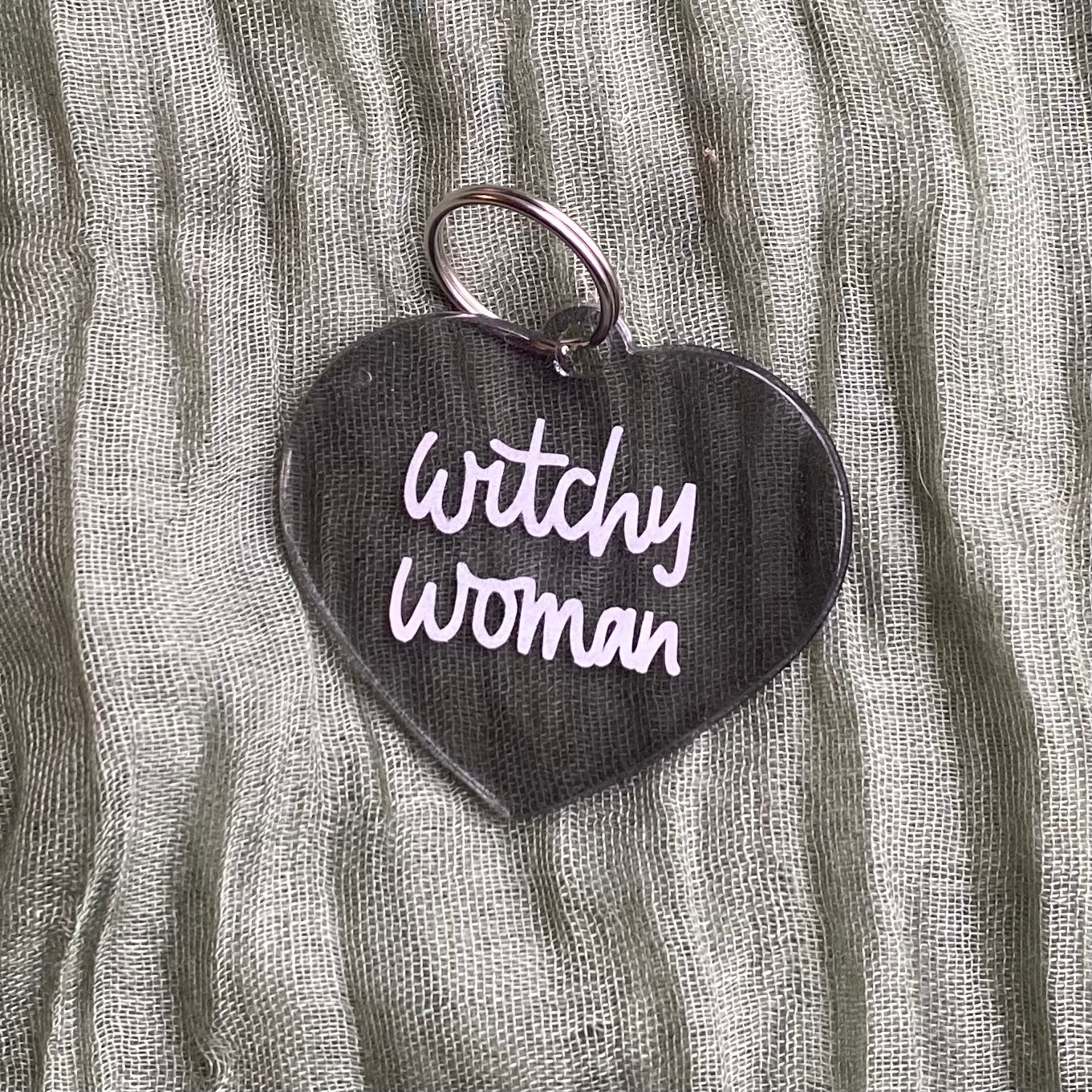 Handmade Resin Keychain | Witchy Woman