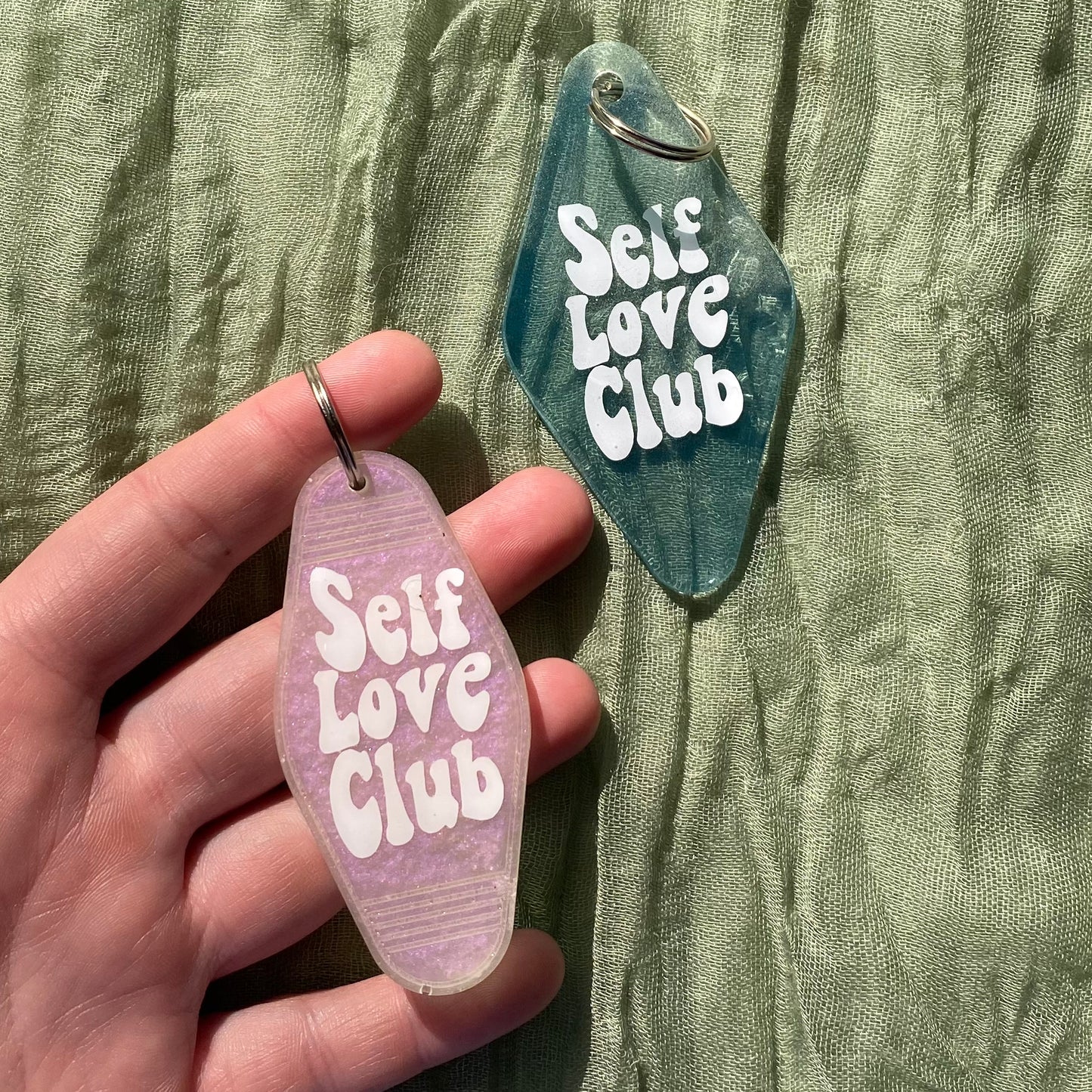 Handmade Resin Keychain | Self Love Club